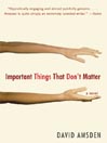Important Things That Don't Matter